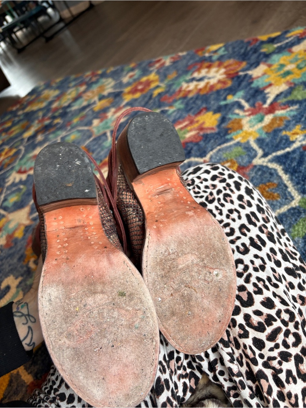 Freebird by Steven Brown & Tan Snake-Print Wrap Boots - Picture 4 of 4